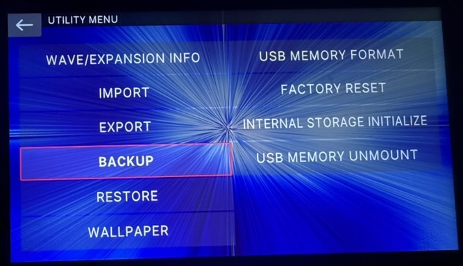 Fantom UTILITY BACKUP