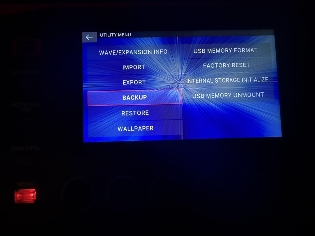 Fantom UTILITY BACKUP